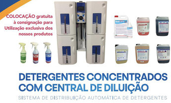 Detergentes concentrados com central de diluição