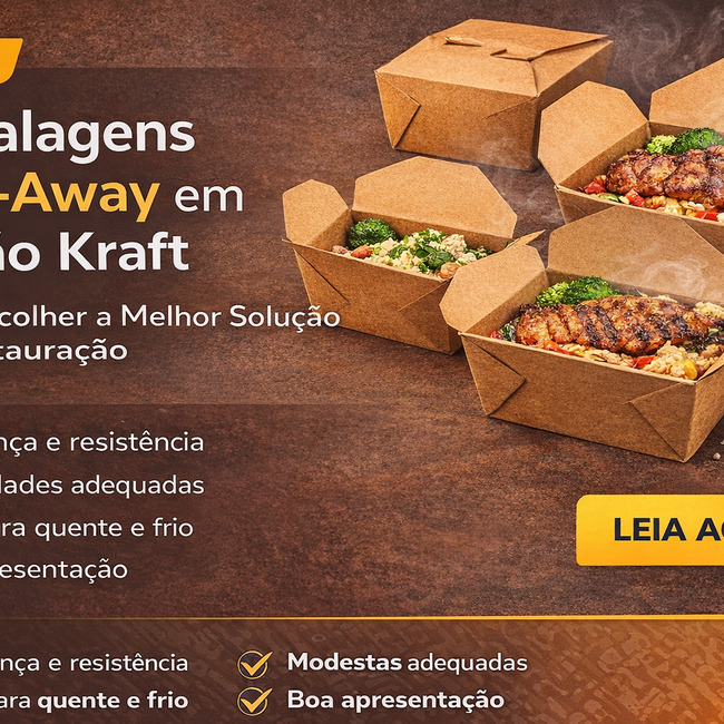 Embalagens Take-Away em Cartão Kraft para restauração | Guia Completo