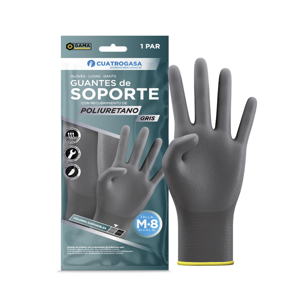 Luva Suporte Poliuterano Tamanho M ( Par )