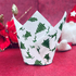 Muffin Cups Tulipa Grande Natal Verde - 100 un