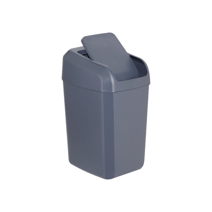 Papeleira TROYA Cinza c/ Tampa Basculante 30L