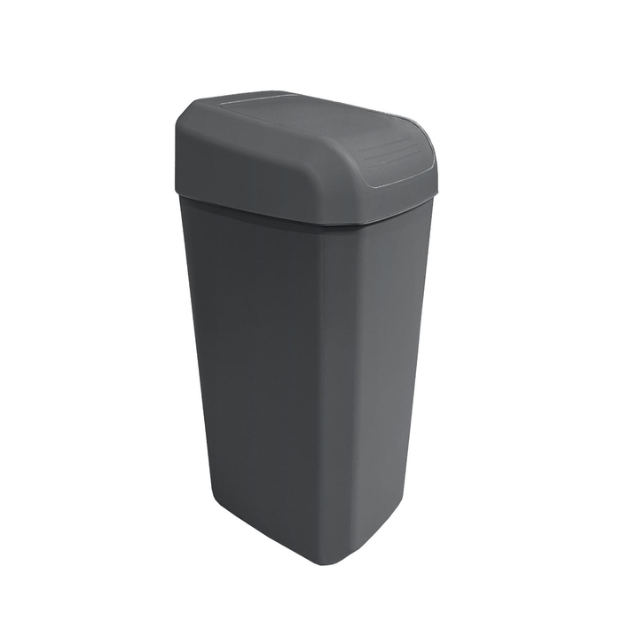 Papeleira TROYA Cinza c/ Tampa Basculante 45L