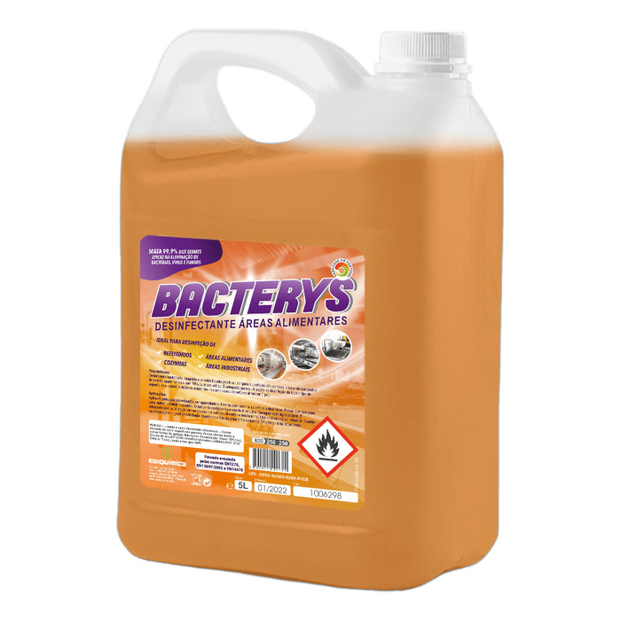 BACTERYS Desinfetante Áreas Alimentares 5L - EGIQUIMICA