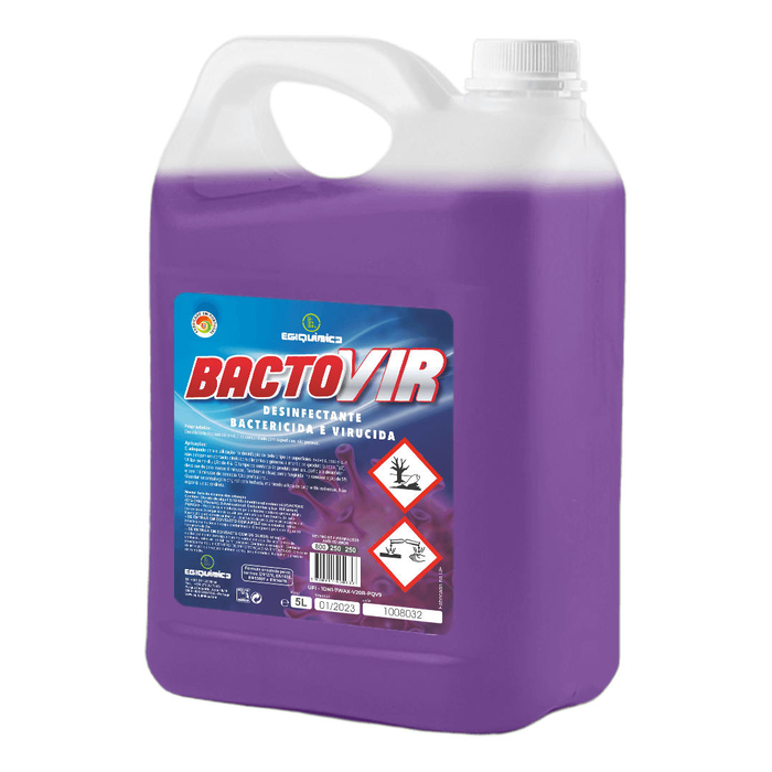 BACTOVIR Desinfetante Bactericida e Virucida 5L - EGIQUIMICA