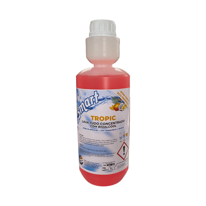 Lava Tudo Concentrado SMART TROPICAL Dose Certa 1L - HIGIMAIA