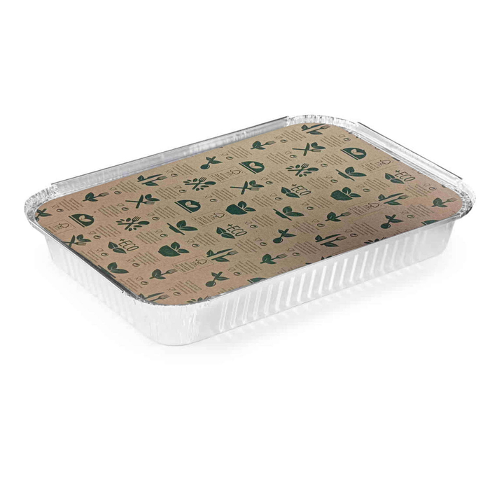 Forma Alumínio Rectangular ref. 19 + Tampa ( BR 2200 ml )