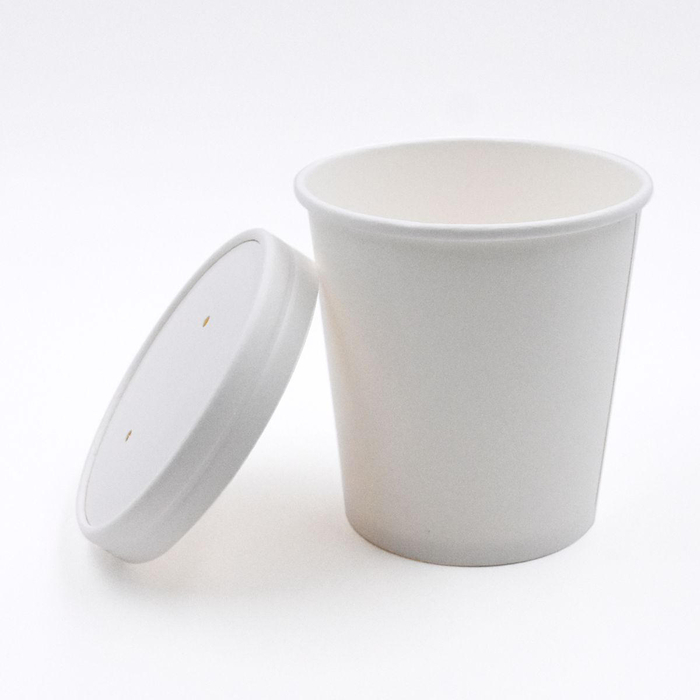 Potes Cartão p/ Sopa c/ Tampa 500 ml - 25 un