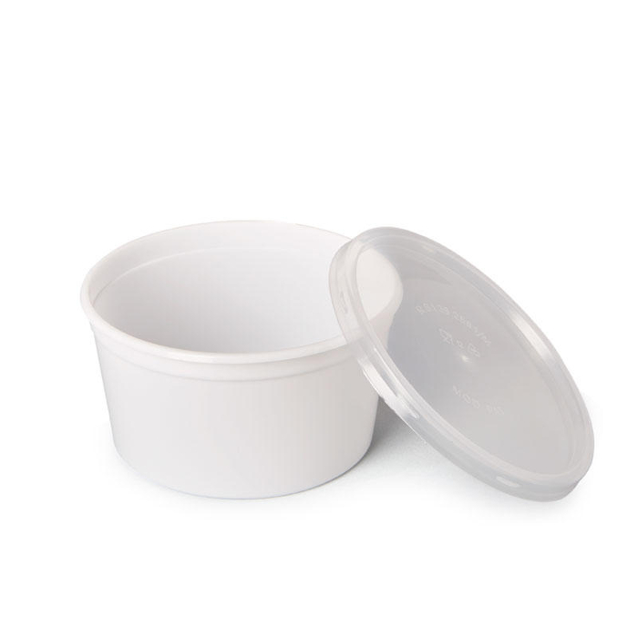 Embalagem Plástica p/ Sopa 500 ml c/ Tampa - 100 un