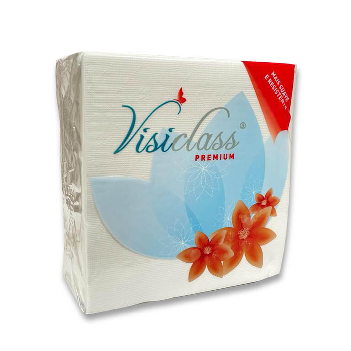 Guardanapo PP 40 x 40 cm Branco 24 mç x 50 un - VISICLASS