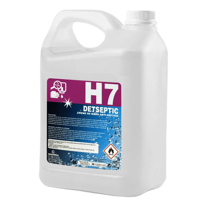 Alcool Gel de Mãos Antisséptico H7 5L