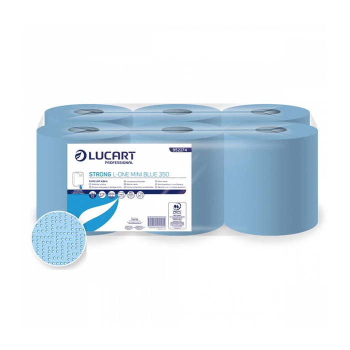 Papel L-ONE MINI 2F Strong Azul - cx 6 un - LUCART - L-ONE.MINI.S.AZ