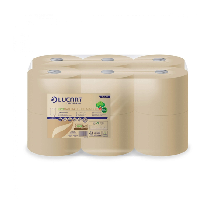Papel Higiénico L-ONE MINI 180 Econatural 2F - LUCART