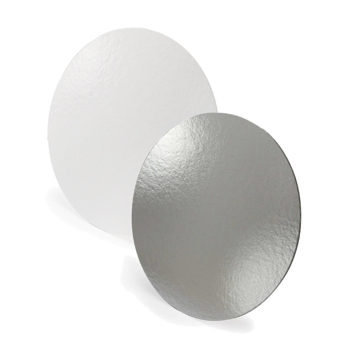 Disco Prata / Branco 28 cm - emb. 10 Kgs