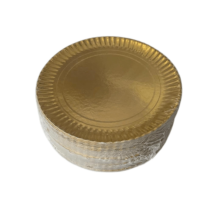 Prato Cartão Dourado 32 cm nº 7 - 10 un