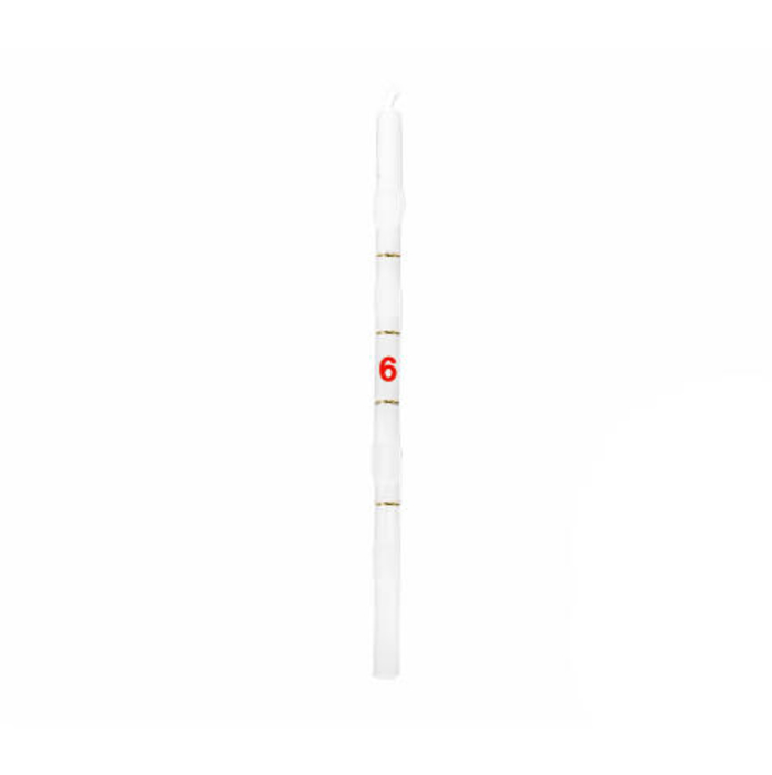 Velas Aniversário Numeradas Nr 6 - 18 un