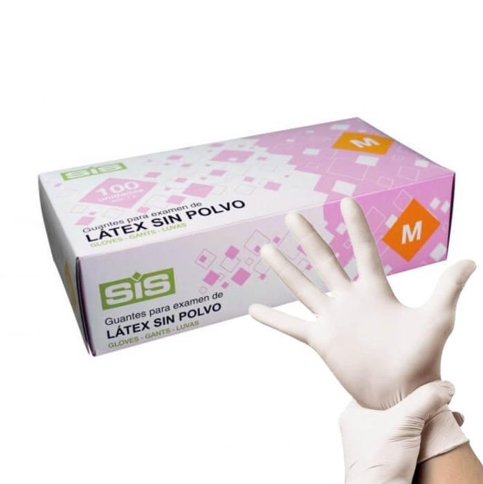 Luvas Látex sem Pó Tamanho L ( 100  un )