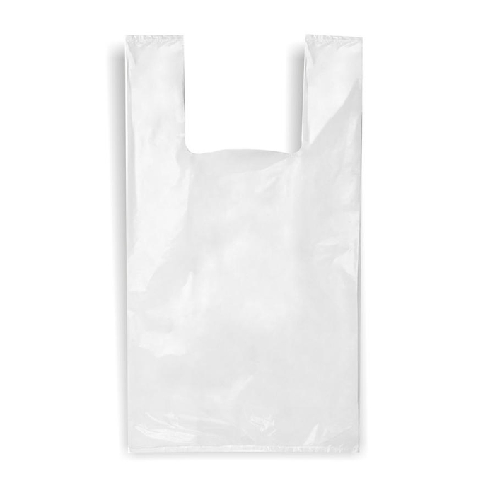 Saco Plástico Asa 70 x 80 x 0.055 T/7 Branco ( 10 kg. )