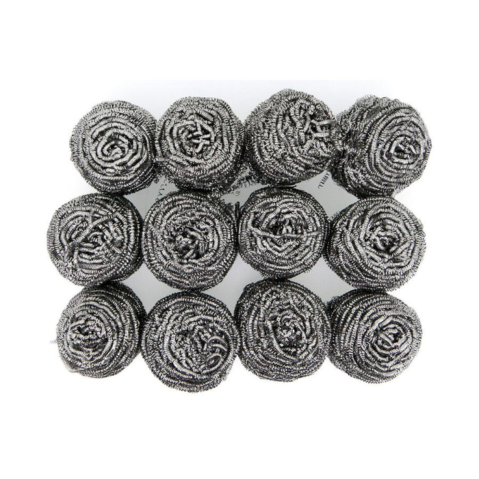 Esfregão Inox 40g - Pack 12 un - UL.ESF.I.01