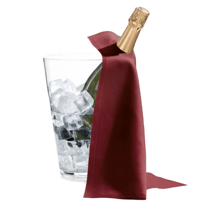 Pano Frappe CHEERSDRAP 40x40 Bordeaux c/ Borda Beje - 12 un