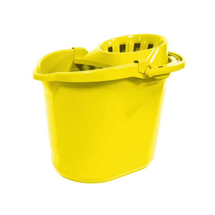 Balde Rectangular ONE 15 lts. Amarelo c/ Espremedor
