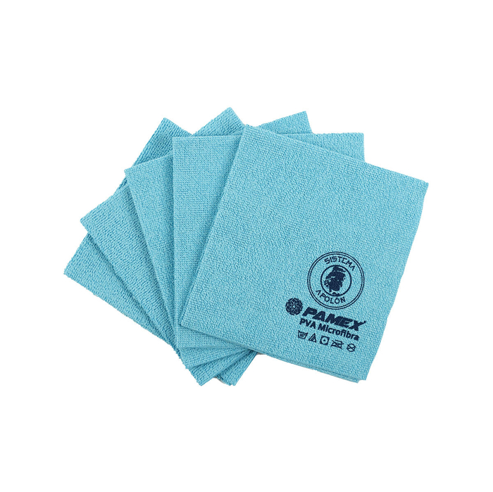 Pano Microfibra PVA 35x38 cm Azul - Pack 5 un